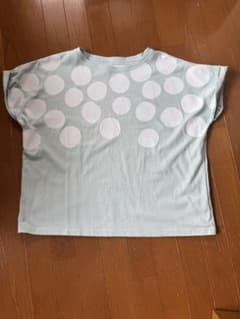 NATURAL LAUNDRY ドット柄 半袖Tシャツ ライトブルーのサムネイル