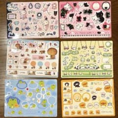サンエックス　ジャンボシールダス　6枚セットのサムネイル