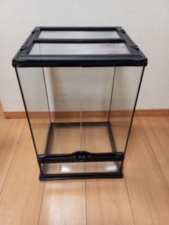 爬虫類用 飼育ケージ ガラスケージ 観音開きのサムネイル