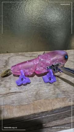 NZ CRAWLER ルアー ピンク クリア ハードルアーのサムネイル