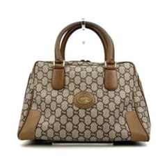 GUCCI ボストンバッグ GGプラス PVC レザー ブラウン 0364のサムネイル