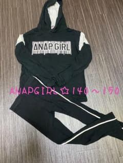 専用☆ANAPGIRL薄手フードトレーナー140〜アナップのサムネイル