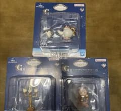 一番くじ ディズニー プリンセス G賞 ミニフィギュア 3種セット　美女と野獣のサムネイル