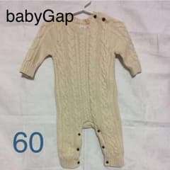 babygap ニットロンパース 3ー6ヶ月 60のサムネイル