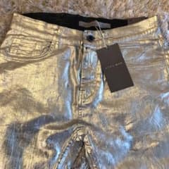 新品タグ付 ZARAシルバーコーティングデニム skinny⭐︎数量限定即完売品のサムネイル