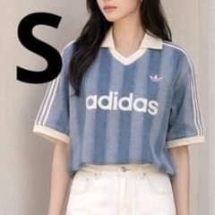新品】アディダス Tシャツ 半袖 デニム FOOTBALL ブルー青 韓国 - メルカリ