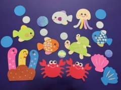夏の壁面★海の壁面★7月8月壁面のサムネイル