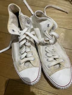 PF FLYERS ホワイト ハイカットスニーカー レッドラインのサムネイル