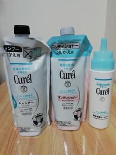 キュレル 頭皮保湿ローション、シャンプー、コンディショナーのサムネイル