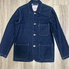 【極美品】リーバイス デニムカバーオール M ワークジャケット　大戦 極美品】リーバイス デニムカバーオール M ワークジャケット 大戦