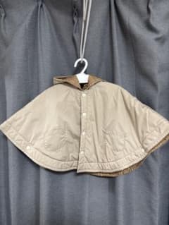 冬服 ポンチョ アウター ベージュ80~90cmのサムネイル
