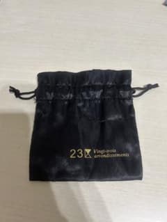 【23区】サテン巾着袋 黒のサムネイル