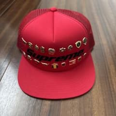美品 Supreme Pins Mesh Back 5-Panel 赤 - メルカリ