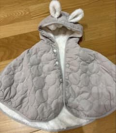 【値引き】ベビーポンチョ 70-80cm オーガニックコットンのサムネイル