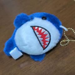 サメ ぬいぐるみ マスコット キーホルダー ブルーのサムネイル