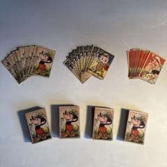 めんこ3種×各50枚(ミッキー・ポパイ・ベティ)【昭和20年代・デッド