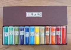 白狐印 不変色水干絵具 12色セット 日本画 顔料 - メルカリ