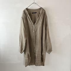 ミズイロインド　mizuiro ind ロングシャツ麻100%のサムネイル