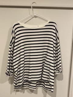 ボーダー七分袖Tシャツニコアンドのサムネイル