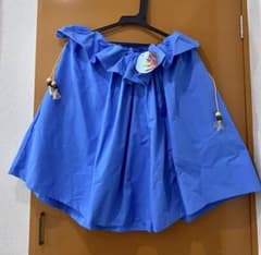 【新品タグ付き】NON TOKYO  スカート風ショーツ　ブルーのサムネイル