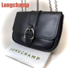 ☆極美品☆ ロンシャン アマゾーヌ S レザー ブラック ショルダー 