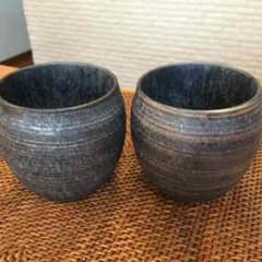 陶悦窯金銀刷毛 ペア焼酎カップのサムネイル