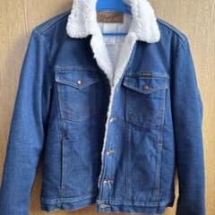 Wrangler USA生地 裏ボア デニムジャケット S - メルカリ