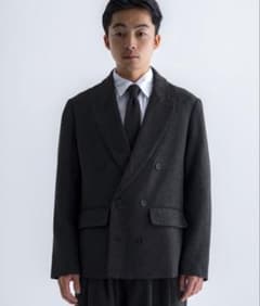 SINSS Tweed double tailored jacket ブラウン - メルカリ