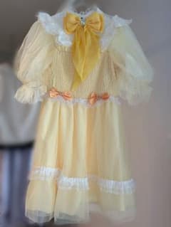 アイドル衣装 リボン 黄色 ハンドメイドのサムネイル