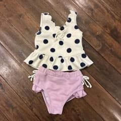 petit main 水玉フリルセパレート水着 女の子用のサムネイル