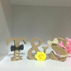 ウェディングイニシャルオブジェのサムネイル