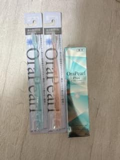 【未開封】OraPearl Plus 歯磨き粉＋歯ブラシセットのサムネイル