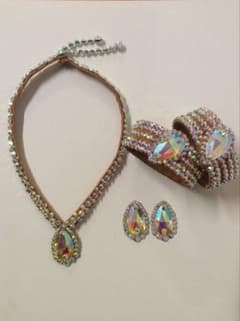 k9プレミアムガラス】セット 社交ダンス イヤリング ネックレス 腕輪