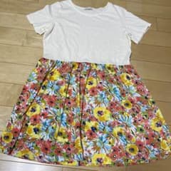 chime チャイム 切り替えワンピース 花柄ワンピースのサムネイル