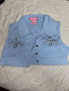 ライトブルー ビンテージベストのサムネイル