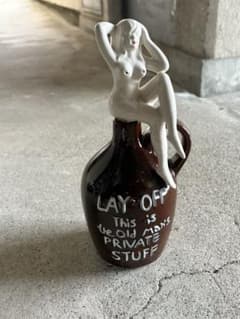 希少】50年代ピンナップデキャンタ 陶器 ヴィンテージ ミッド