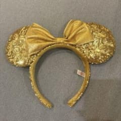 ディズニー カチューシャ ミニー ゴールド スパンコールのサムネイル