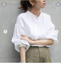 マオカラーロングシャツ　2wayのサムネイル