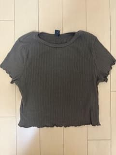 リブ メロウ 半袖 Tシャツ ダークグレーのサムネイル