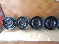 C297 15×6JJ 4穴 ホイール(ブラック) 15インチ 4本 トヨタ C297 15×6JJ 4穴 ホイール(ブラック) 15インチ 4本 トヨタ - メルカリ