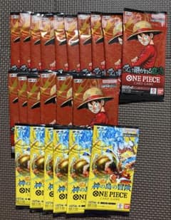 ワンピースカード 受け継がれる意思16p 神の島の冒険6p 未開封パック