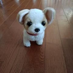 アルカリ乾電池式、犬のぬいぐるみのサムネイル