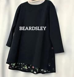BEARDSLEY ビアズリー 長袖カットソー ボタニカル シアー ドット 黒のサムネイル