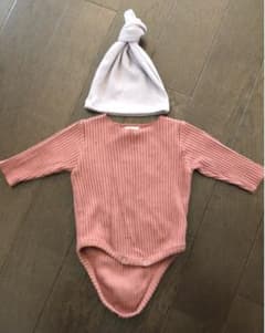 MONBEBE ロンパース60 新生児用帽子のサムネイル