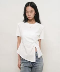 GENERAL IDEA ショルダーパデッドツイストTシャツ [ホワイト]のサムネイル