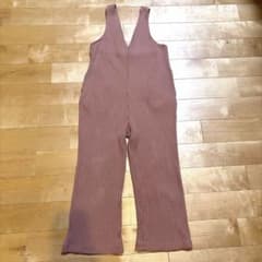UNIQLO リブサロペット 130cm ブラウンのサムネイル