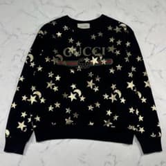 GUCCI インターロック G スター 総柄 シェリー ライン トレーナー GUCCI インターロック G スター 総柄 シェリー ライン トレーナー