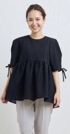 yori フクレフレアブラウス　BLACK 36のサムネイル