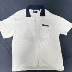 XLARGE 半袖シャツ ホワイト ネイビー Mサイズのサムネイル