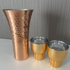 銅製カップ ショットグラス ゴールドのサムネイル